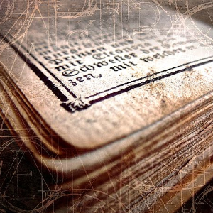 old book in a foreign language