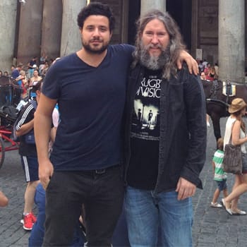 Luca Lampariello with Anthony Metivier in Rome