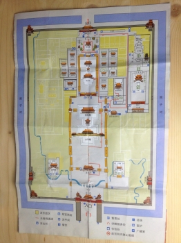 Forbidden City map to express a Memory Palace learning concept