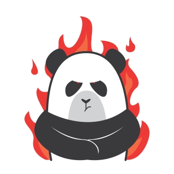 Image of panda to illustrate jealousy of language learners