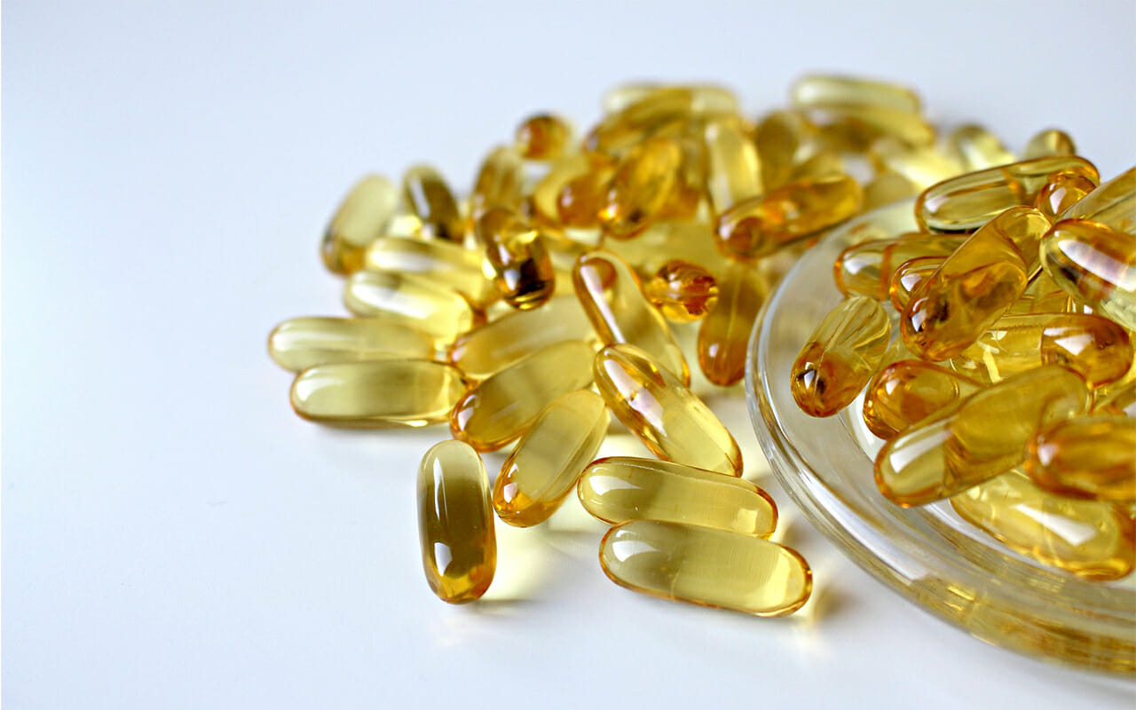 Fish oil capsules