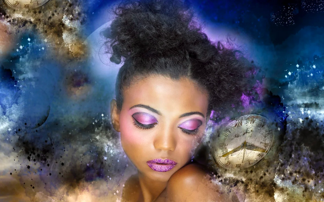 a woman experiencing multi-sensory imagination