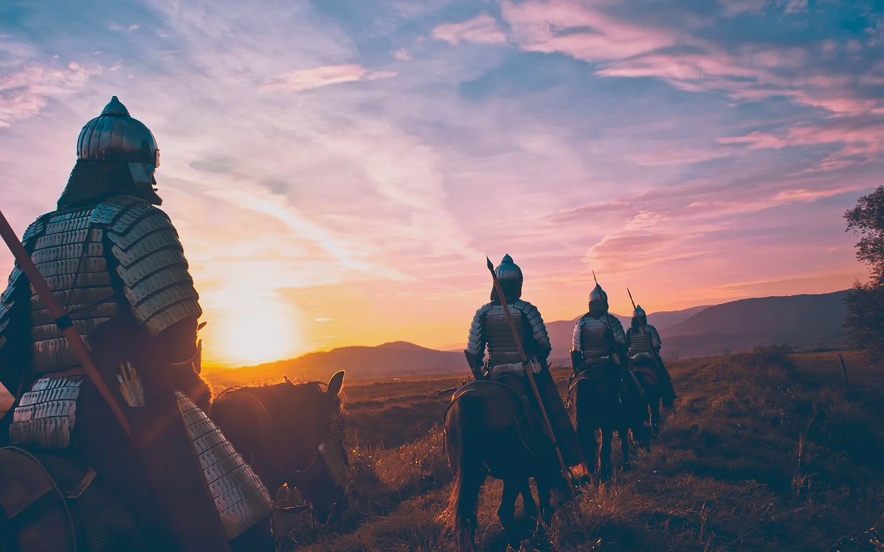 warriors on horses
