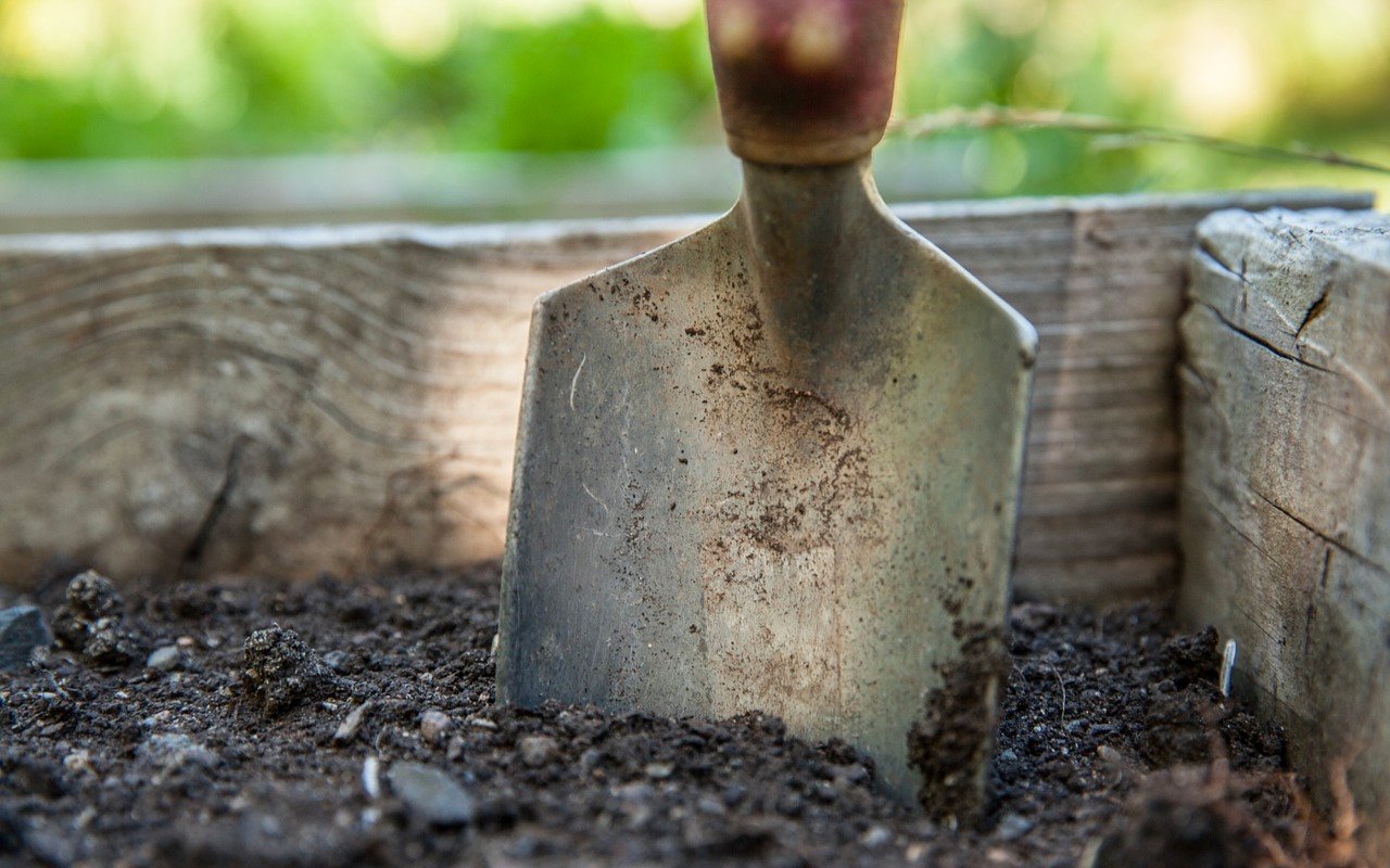 a spade