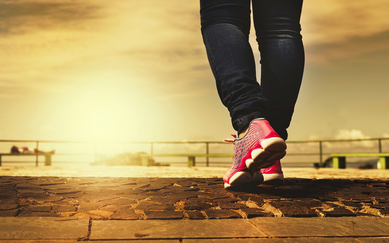 walking on the ground