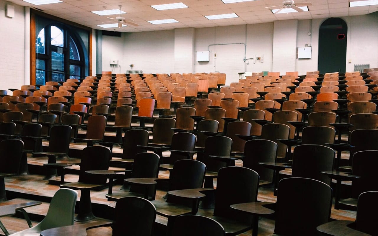 empty lecture hall