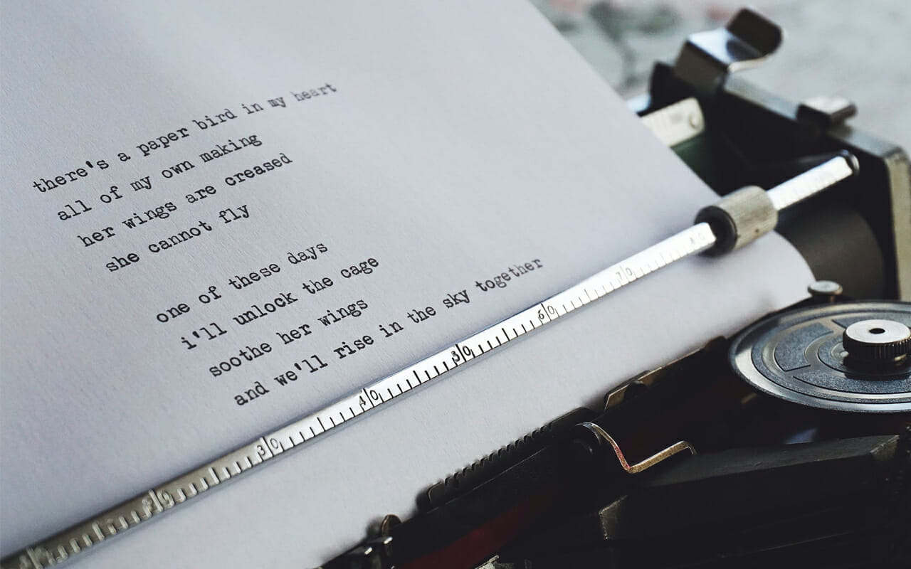 a printed poem