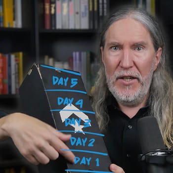 Anthony Metivier demonstrating the Leitner System with a segmented shoebox