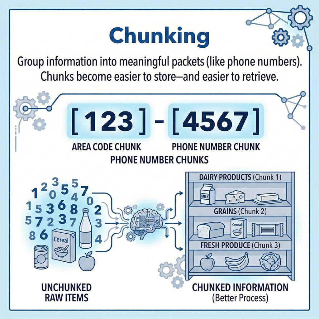 Chunking infographic by Anthony Metivier