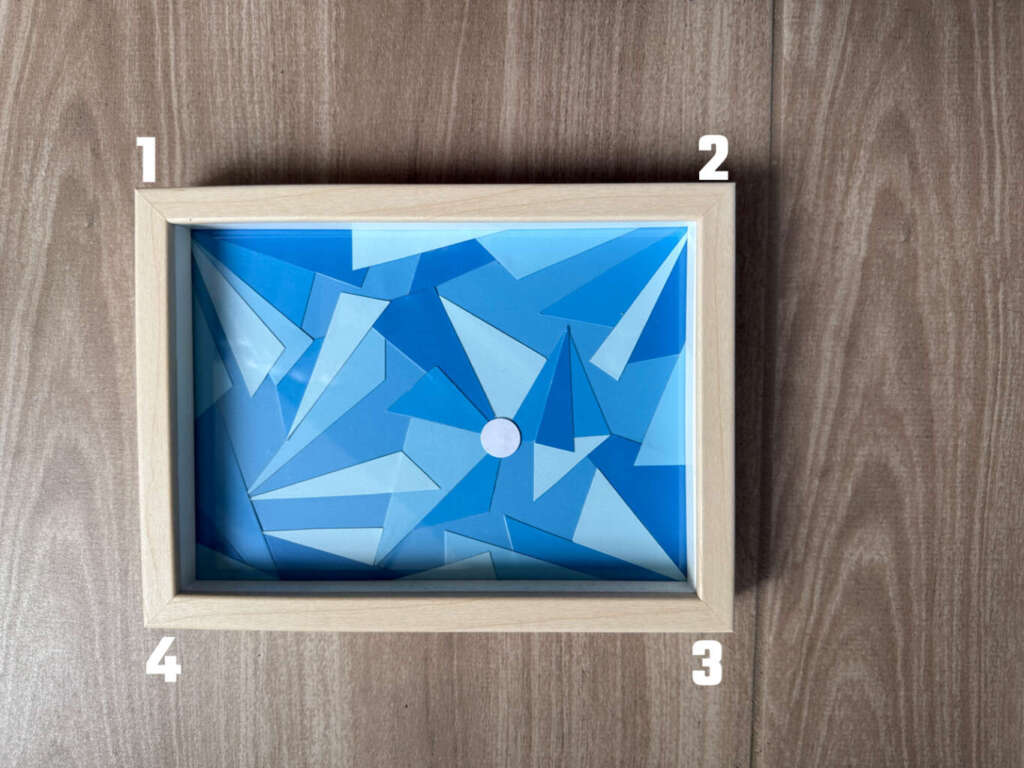 Example of applying the method of loci to a framed artwork
