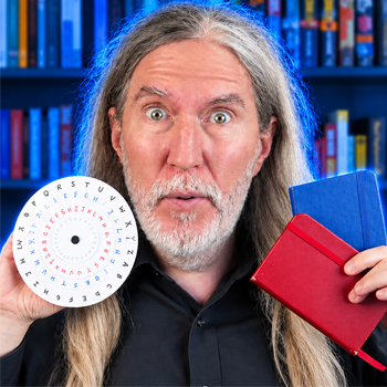 Never forget to use memory techniques again feature image of Anthony Metivier with a self-created paper memory wheel and two physical journals